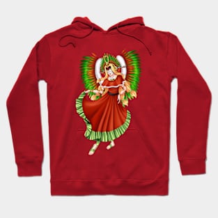 Christmas Quetzalcoatl Dress Rudes Mask Hoodie